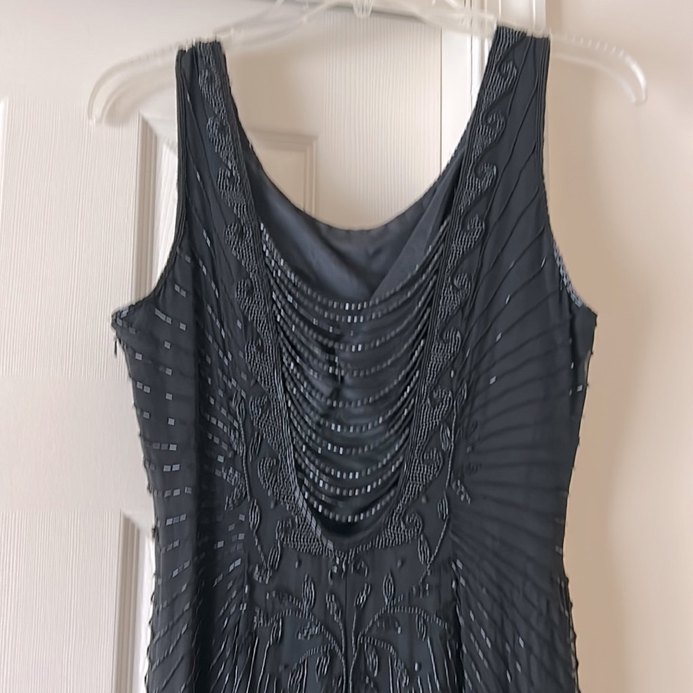 Vintage Adrianna Papell Black All Beaded evening dress Size 8 - Picture 5 of 7